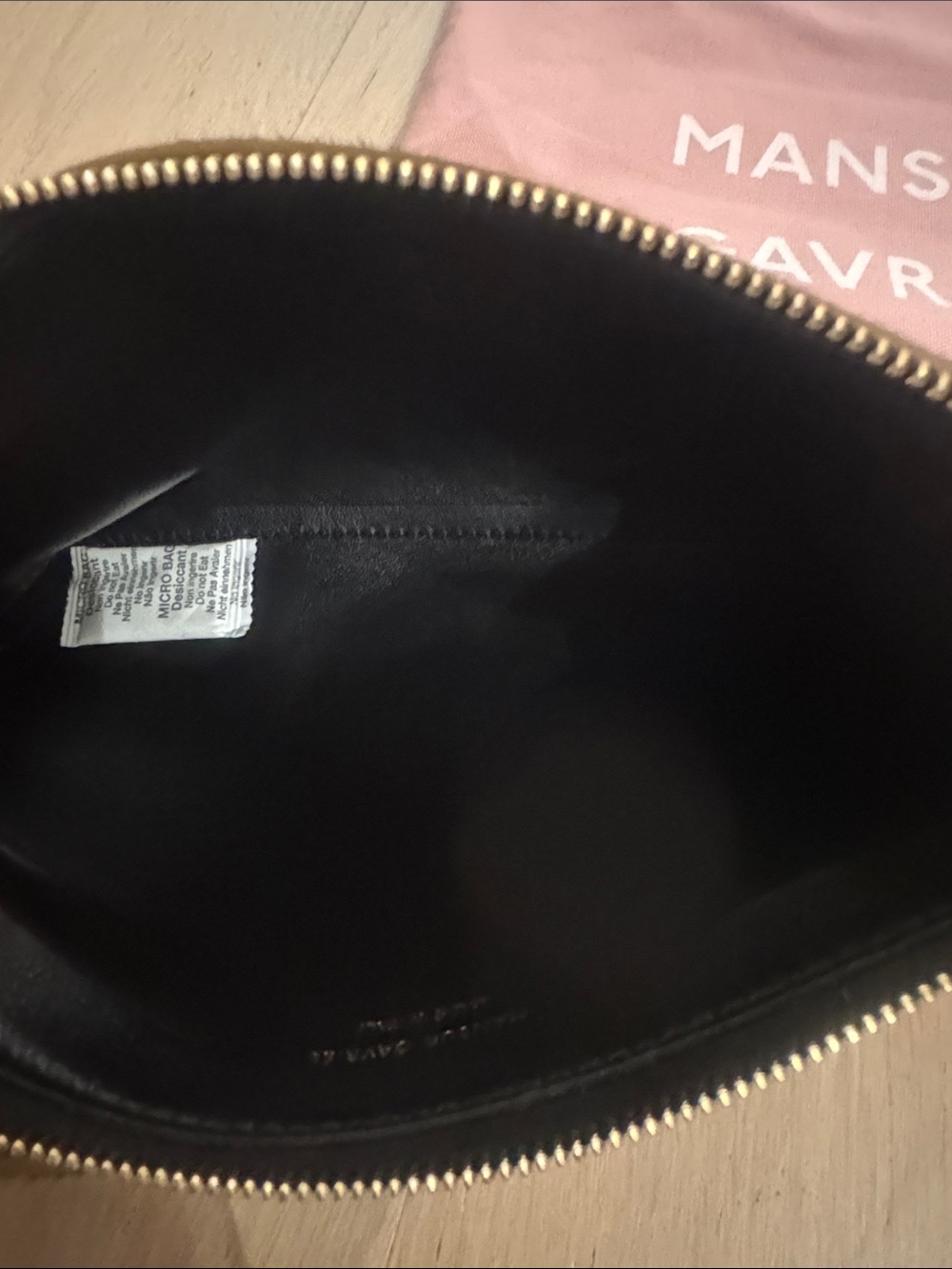 Mansur Gavriel Gaia Leopard Print Calf Hair Baguette Shoulder Bag - Picture 11 of 12